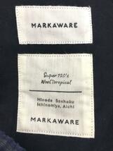 MARKAWARE◆ボトム/2/ウール/ネイビー/A21A-04PT01C//_画像4