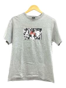 STUSSY◆Tシャツ/M/コットン/GRY/90s/usa製//