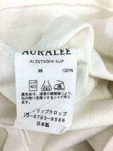 AURALEE◆15SS/STAND UP/AL5STS004-SUP/Tシャツ/O/コットン/IVO/無地//_画像4