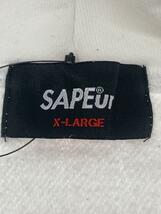 SAPEur/パーカー/XL/WHT/白/プリント/フーディー/プルオーバー/全体的に汚れ有//_画像3