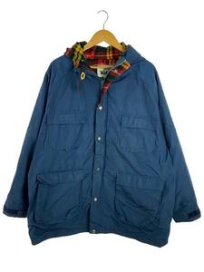 Woolrich◆マウンテンパーカ/XL/コットン/BLU/無地