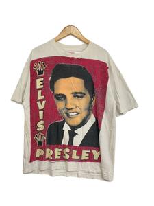 Hanes◆Tシャツ/XL/コットン/WHT/elvis presley/90s/MOSQUITOHEAD