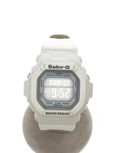 CASIO◆クォーツ腕時計・Baby-G/デジタル/WHT//