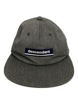 DESCENDANT◆24ss/HORIZON 6PANEL/キャップ/FREE/ポリエステル/GRY/メンズ_画像1