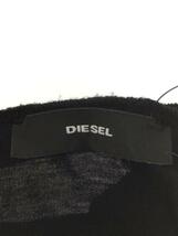 DIESEL◆T-JIP-D/ストレッチ オーバルDジッププル ジップディティールTシャツ/XS/コットン/BLK//_画像3