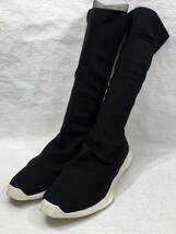 Rick Owens◆ハイカットスニーカー/42/BLK/コットン/du19s4821//_画像2