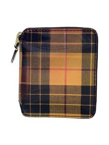 Wallet COMME des GARCONS◆LENT TARTAN/レンチュラー加工/2つ折り財布/レザー/SA2100LT//