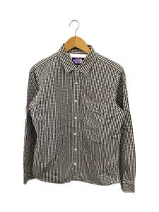 THE NORTH FACE PURPLE LABEL◆COTTON NYLON GINGHAM CHECK SHIRT/M/コットン/GRY//