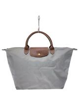 LONGCHAMP◆トートバッグ/ナイロン/GRY//_画像1