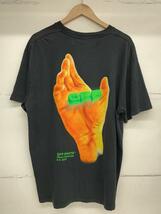 OFF-WHITE◆20SS/Hand Logo S/S Over Tee/Tシャツ/L/コットン/ブラック//_画像2