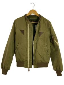 RRL* flight jacket /XS/ cotton /KHK/TYPED-2/ Zip defect / discoloration have 