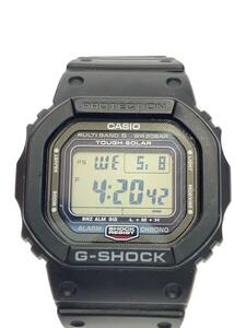 CASIO◆ソーラー腕時計_G-SHOCK/デジタル/ラバー/BLK/BLK//