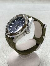 TAGHeuer◆箱有/クォーツ腕時計/アナログ/GRY/KHK/WAY101L/タグホイヤー//_画像2