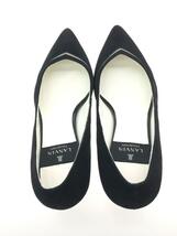 LANVIN◆パンプス/24cm/BLK/スウェード/チャンキーヒール//_画像3