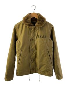 ALPHA INDUSTRIES◆ミリタリージャケット/S/コットン/KHK/20521-314