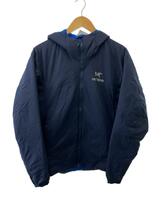 ARC’TERYX◆ジャケット/M/ナイロン/ネイビー/無地/ATOM LT HOODY_画像1