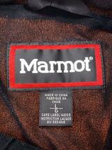 Marmot◆ジャケット/L/ナイロン/オレンジ/使用感有_画像3