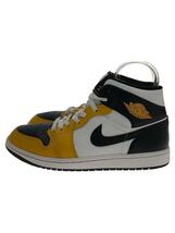 NIKE◆AirJordan1 Mid YellowOchre/ハイカットスニーカー/26.5cm/ホワイト_画像1