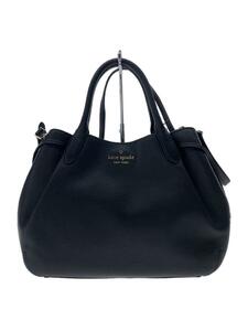 kate spade new york◆ハンドバッグ/レザー/BLK/無地/K8134