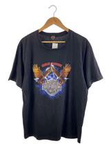 HARLEY DAVIDSON◆Tシャツ/XL/コットン/ブラック_画像1