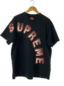 Supreme◆gradient arctop/Tシャツ/L/コットン/BLK/プリント/左裾穴有/変色/スレ