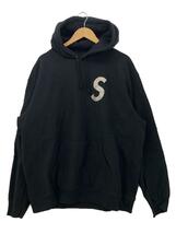 Supreme◆パーカー/XL/コットン/BLK/Swarovski S Logo Hooded Sweat_画像1