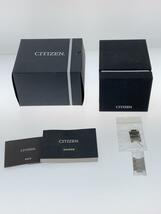 CITIZEN◆ソーラー腕時計/アナログ/BLK/SLV/F900-T021531_画像6