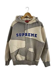 Supreme◆Patchwork Hooded Sweatshirt/M/コットン/内襟ヨゴレ/全体的にヤケ