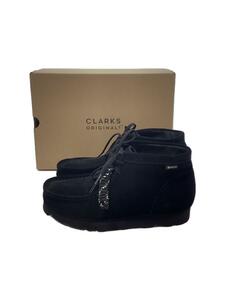 Clarks◆シューズ/UK9/BLK/スウェード/61609001/ブラック/wallabeeBT GTX/箱有/美品