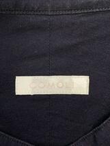 COMOLI◆21SS/バンドカラーシャツ/1/コットン/ネイビー/紺/使用感有/T01-02002_画像3