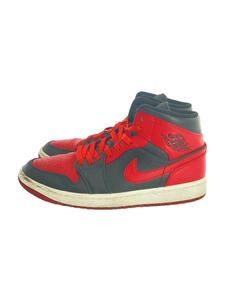 NIKE◆AIR JORDAN 1 MID_エアジョーダン 1 ミッド/27.5cm/RED