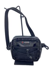 X-girl◆GLOSSY SHOULDER BAG/ショルダーバッグ/05183008/ブラック