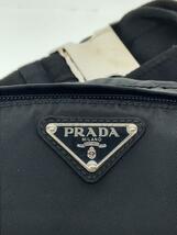 PRADA◆ボディーバック/ウエストバッグ/ナイロン/ブラック/無地_画像5