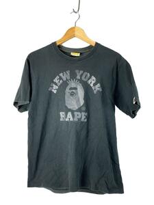 A BATHING APE◆Tシャツ/L/コットン/BLK