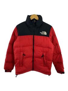 THE NORTH FACE◆NUPTSE JACKET/ダウンジャケット/S/ナイロン/RED/無地/ND91841