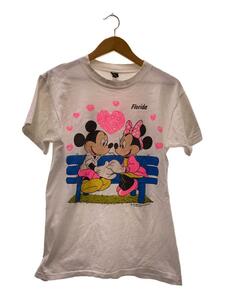 Sherrys/80s/Tシャツ/M/コットン/WHT/プリント/ネオンカラー/両面プリント/使用感有