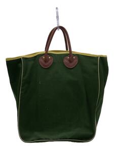 YOUNG & OLSEN◆CANVAS CARRYALL TOTE/トートバッグ/キャンバス/グリーン