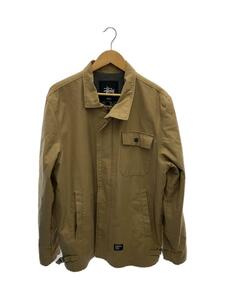 STUSSY◆ジャケット/L/コットン/BEG