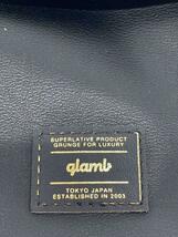 glamb◆シンセレザーサコッシュ/ショルダーバッグ/レザー/BLK/無地_画像5