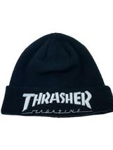 THRASHER◆ニットキャップ/ニット帽/FREE/アクリル/BLK/メンズ_画像1