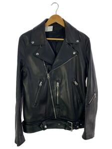Acne Studios(Acne)◆Nate Clean Leather Jacket/ダブルライダースジャケット/48/羊革/BLK
