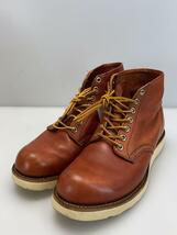 RED WING◆6 CLASSIC ROUND/ブーツ/US7.5/BRW/レザー/8166_画像2