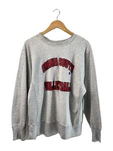 Champion◆80s/OMAHA SOUTH VOLLEYBALL/スウェット/L/コットン/GRY/プリント