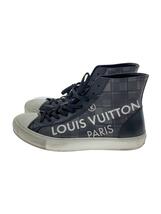 LOUIS VUITTON◆ハイカットスニーカー/UK8/BLK/タトゥーライン/ダミエグラフィット_画像1