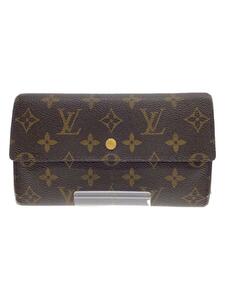 LOUIS VUITTON◆ポルト・トレゾール・インターナショナル_モノグラム・キャンバス_BRW/PVC/BRW/レディース