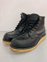 RED WING◆レースアップブーツ/US9/BLK/レザー_画像2