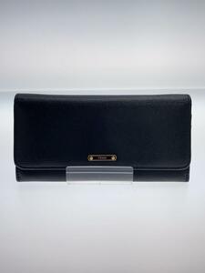 FENDI◆長財布/レザー/BLK/無地/レディース/8M0251