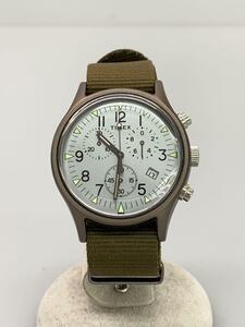 TIMEX◆クォーツ腕時計/アナログ/ナイロン/WHT/KHK/tw2r67900