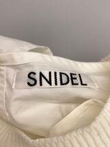 SNIDEL◆21SS/オーバーベストニットレイヤードプルオーバー/one/コットン/WHT/swnt211080_画像3