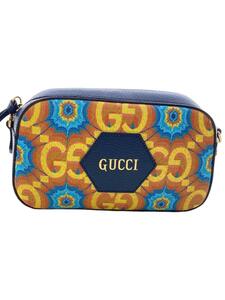 GUCCI◆GGカレイドスコープ/ショルダーバッグ/PVC/NVY/476466・520981/